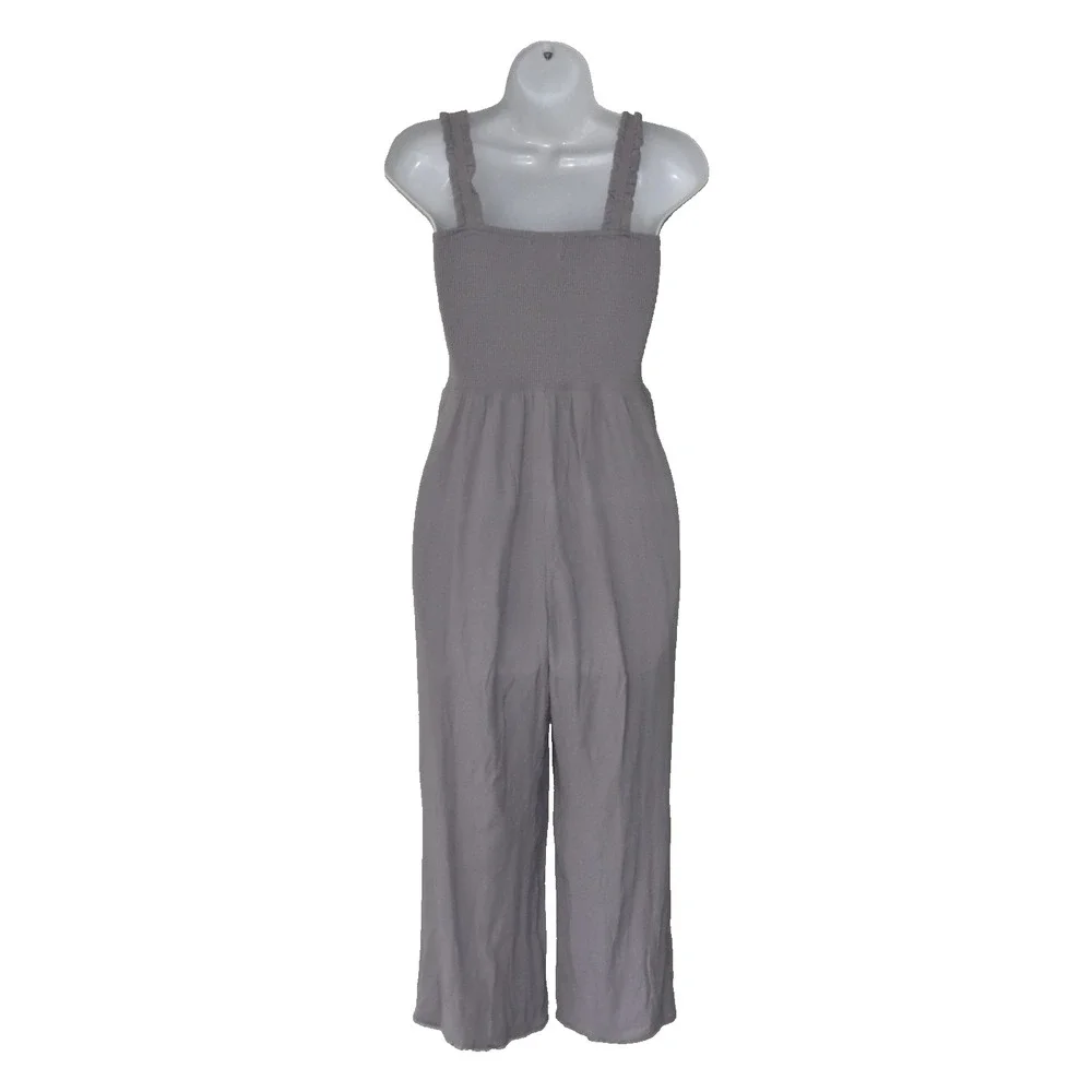 A5 NWOT ARITZIA WILFRED Smocked Bodice Wide Leg Chianti Jumpsuit Size S